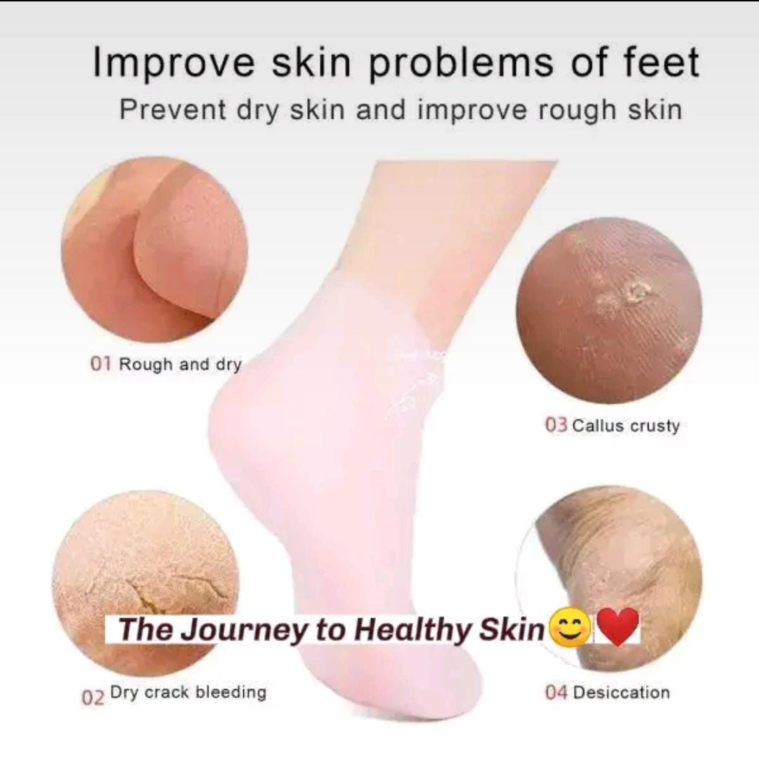 Silicone Moisturizing Gel Sock 1 Pair