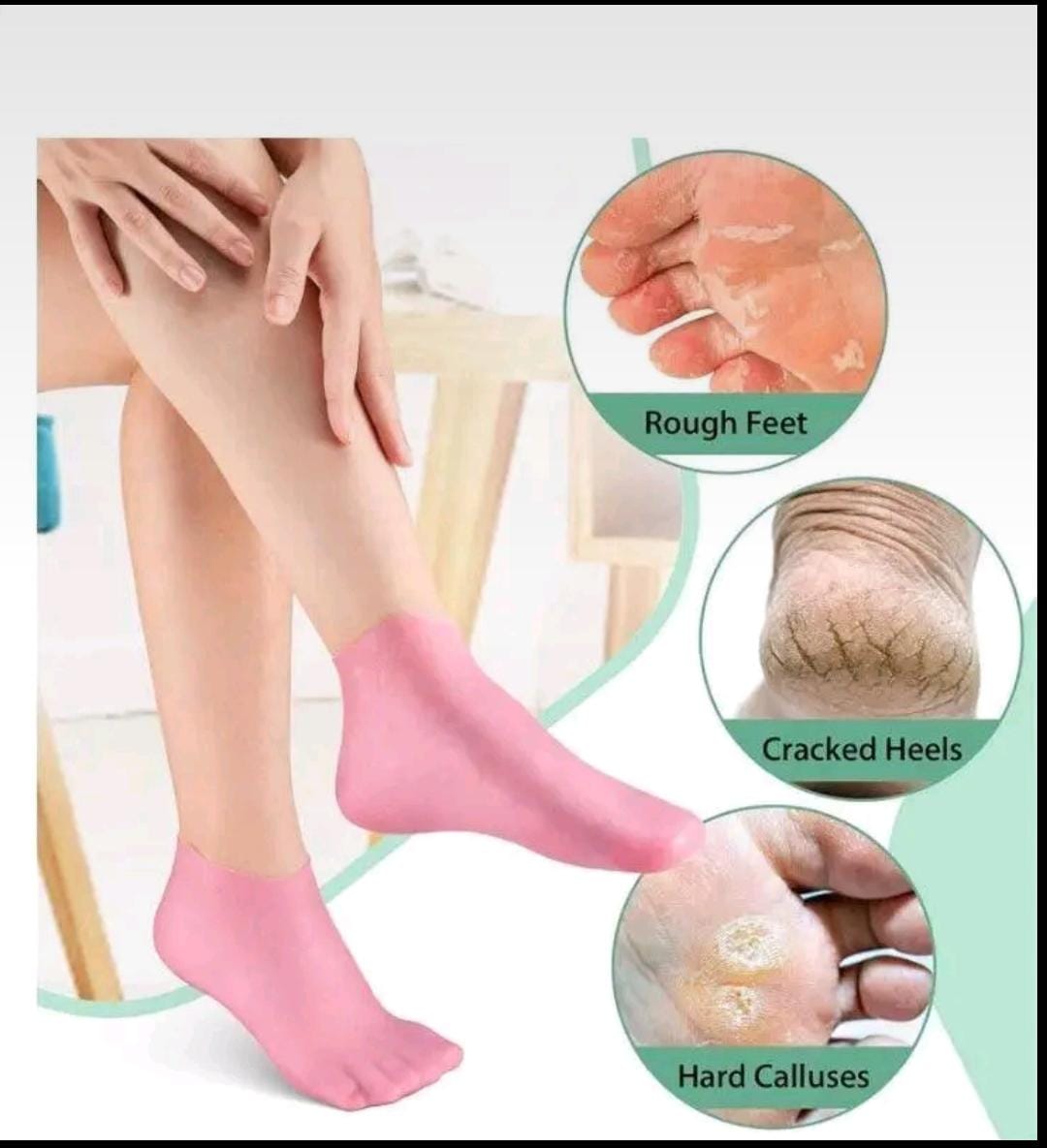 Silicone Moisturizing Gel Sock 1 Pair