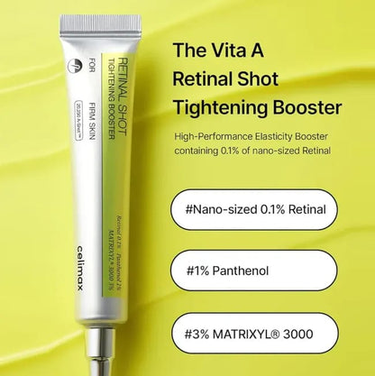 Celimax Retinal Skin Tightening Booster Cream (Tighten, Tone Up & Instant Brighten Skin - Guaranteed Results)