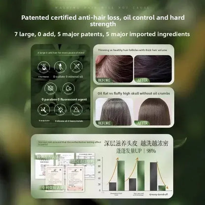 Nature Triangle Shampoo Bar, seven green shampoo soap, Natural Plant-Based, Calming & Strengthens Hair for Women and Men.